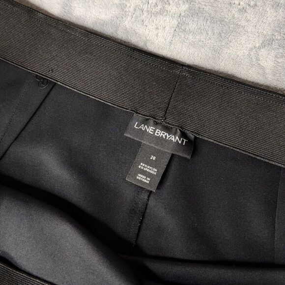 Lane Bryant Sz 26 Skirt Women’s Black Pencil Pull On Elastic Waist Short Stretch - Picture 5 of 11